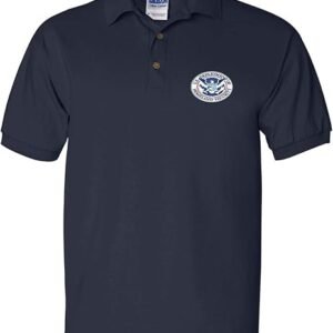 ALLNTRENDS Men's Polo T Shirt US Homeland Security Embroidered USA Shirt