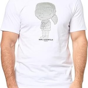 KARL LAGERFELD Men's Pullover Short Sleeve Character T-Shirt